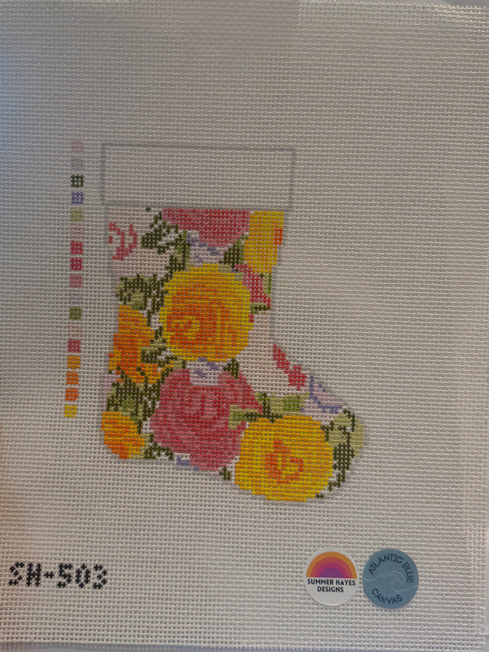 Grandma's Roses Mini Stocking