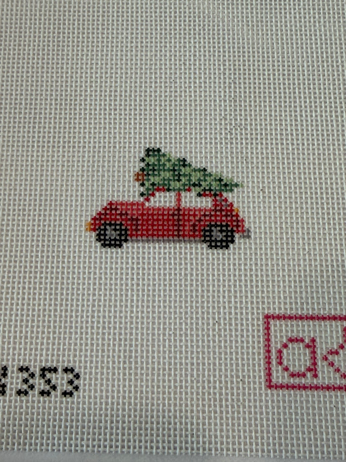 Tiny VW Bug with Tree