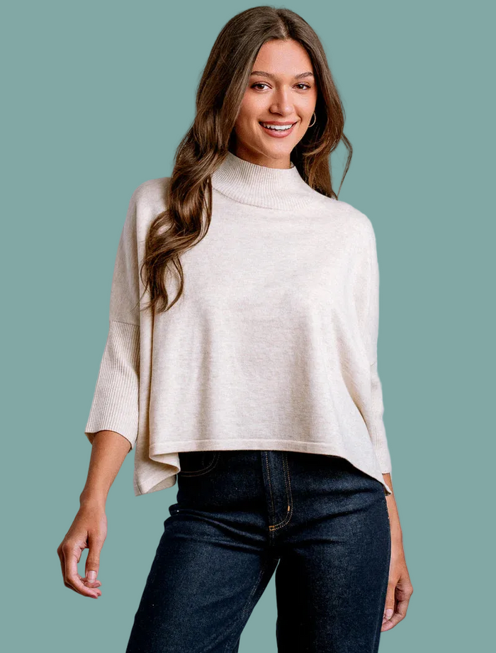 Aja Ortho Solid Top - Ecru