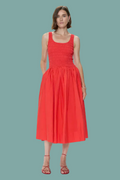 Alessia Smocked Drop Waist Dress