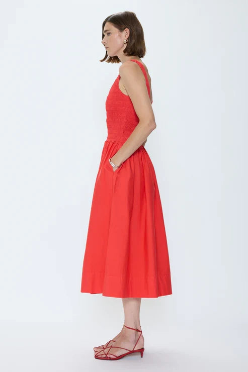 Alessia Smocked Drop Waist Dress