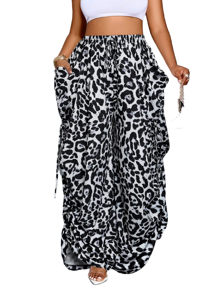 Animal lover  CASUAL WIDE LEG PANTS