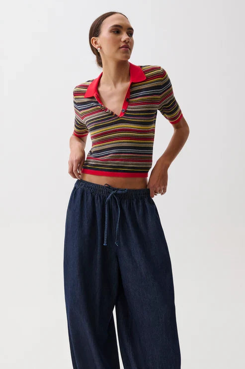 Ashlee Short Sleeve Polo Sweater