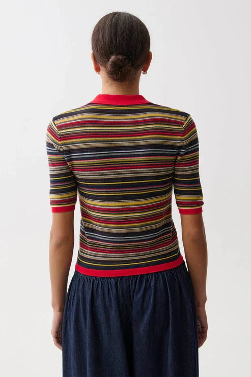 Ashlee Short Sleeve Polo Sweater