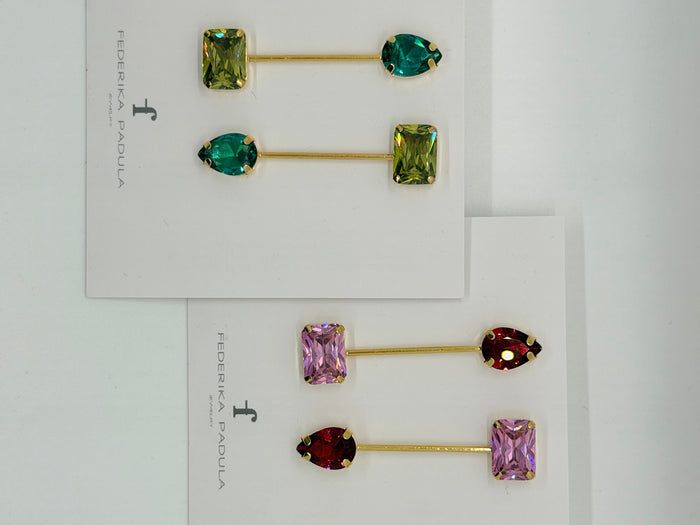Asymmetrical Bling Earrings