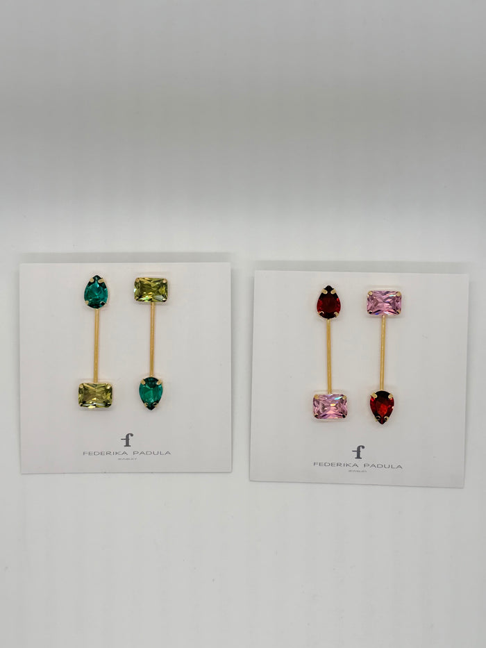 Asymmetrical Bling Earrings