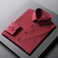 AURELLE Men's Long Sleeve Wrinkle-Resistant Casual Shirt – Business Casual Style