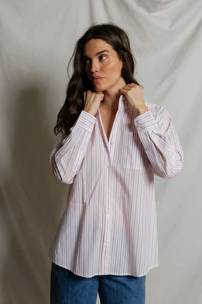Avalon Poplin Button Down