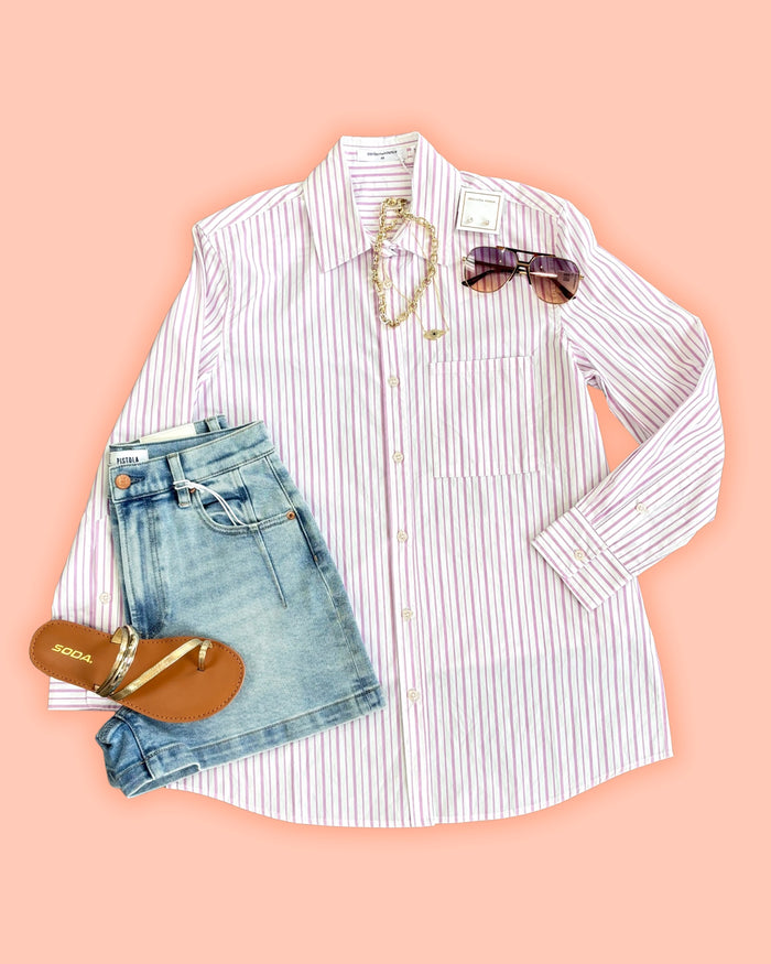 Avalon Poplin Button Down