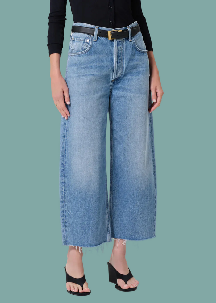 Ayla Raw Hem Crop - Honour