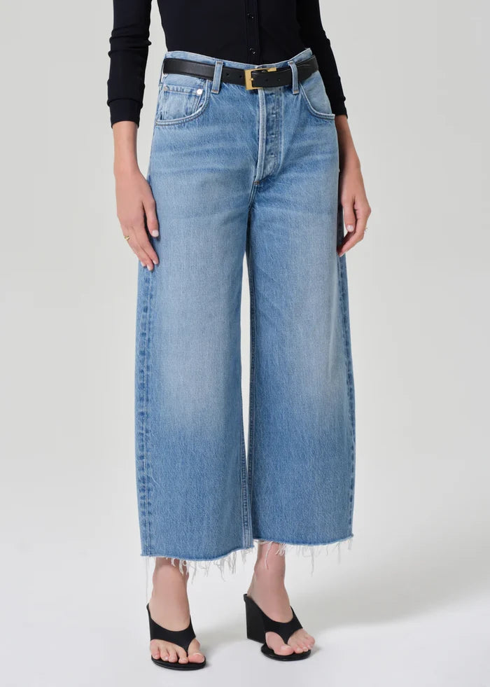 Ayla Raw Hem Crop - Honour