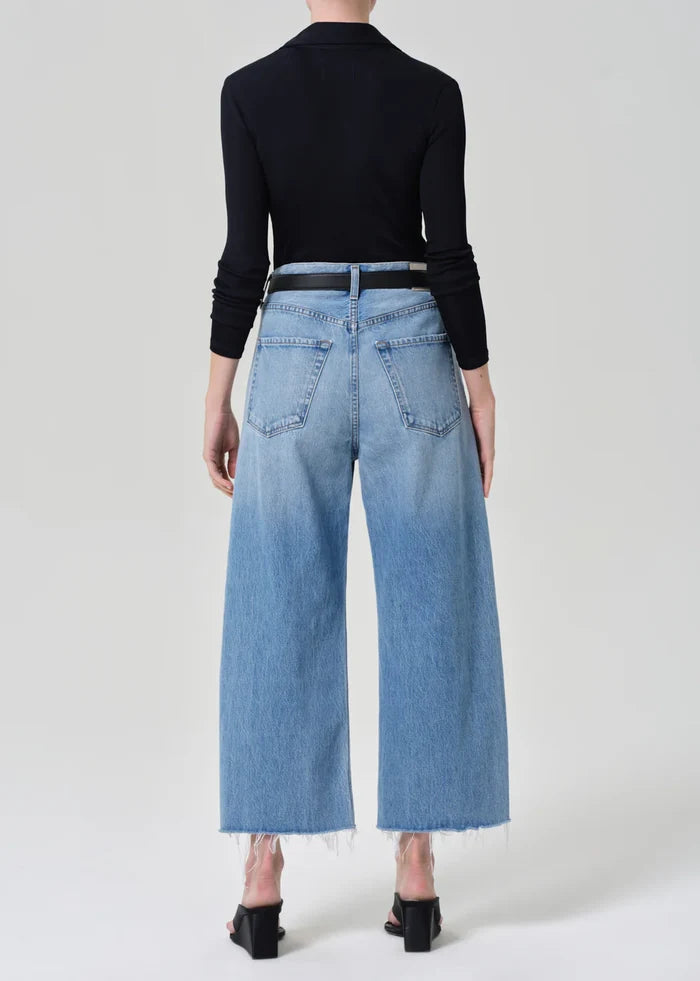 Ayla Raw Hem Crop - Honour