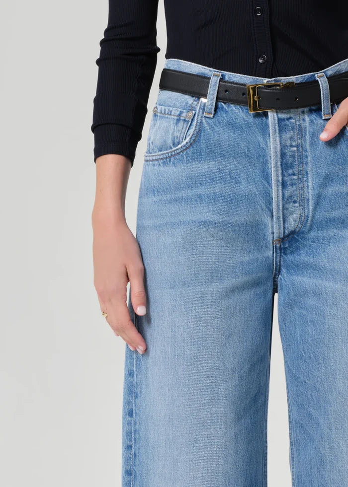Ayla Raw Hem Crop - Honour