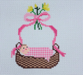Baby Bassinet Pink Canvas