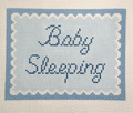 Baby Sleeping - Blue Scallop
