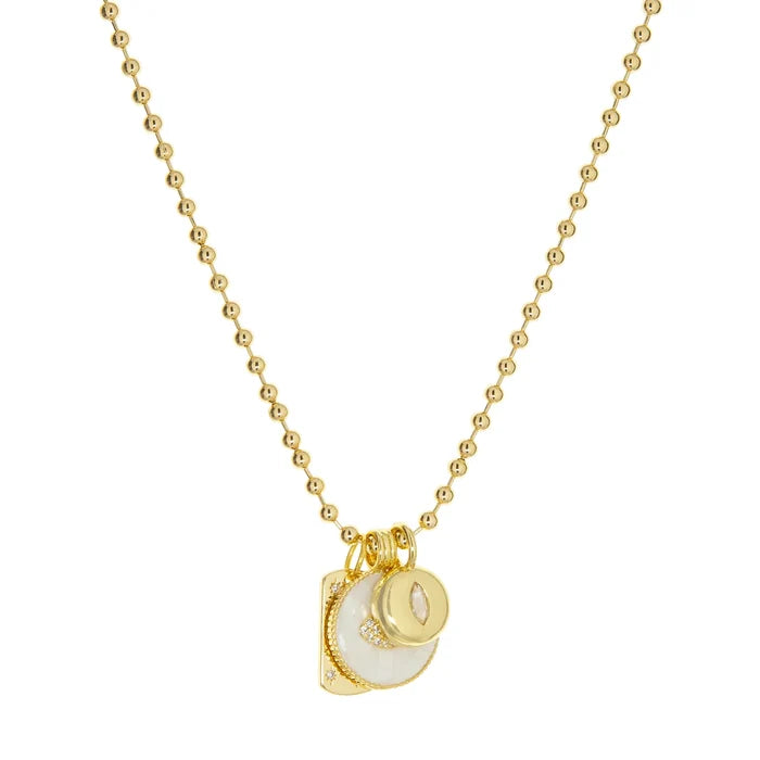 Ball Chain Charm Necklace