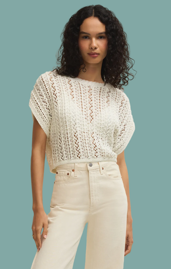 Ballast Cropped Crochet Top