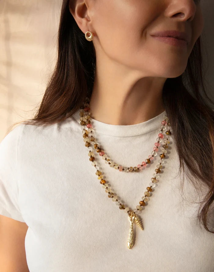 Beachside Rondelle Beaded Necklace