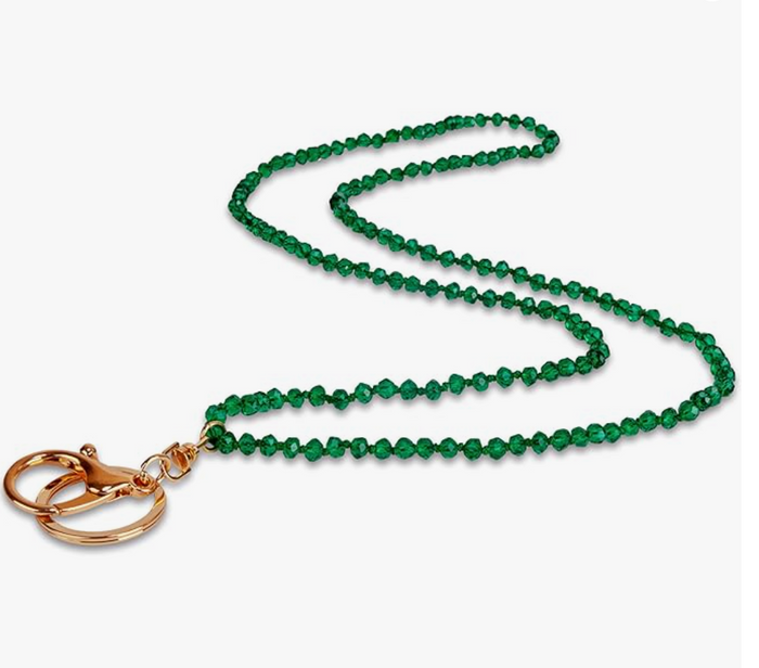 Beaded Chatelaine-Emerald