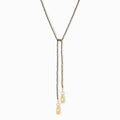 Beaded Lariat with Bean Charms