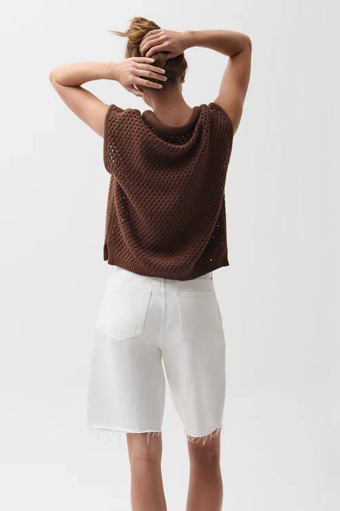 Beck Open Knit Sweater - Java