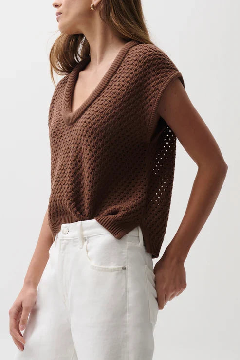 Beck Open Knit Sweater - Java