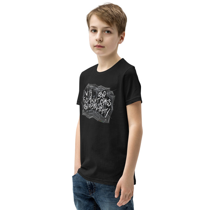 Big Responsibility Youth T-Shirt (White)