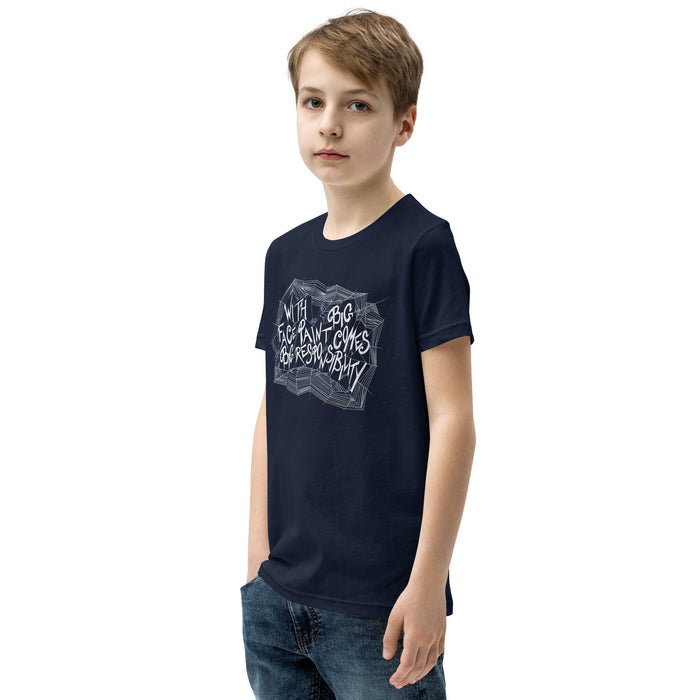 Big Responsibility Youth T-Shirt (White)