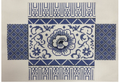 Blue and White Brick Cover