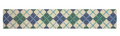 Blue Argyle Key Fob