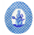 Blue Bunny with Tulip Egg