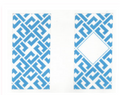 Blue Interlocking Diamonds