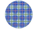 Blue Madras Plaid Insert