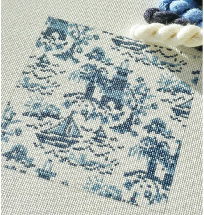 Blue Summer Toile Insert