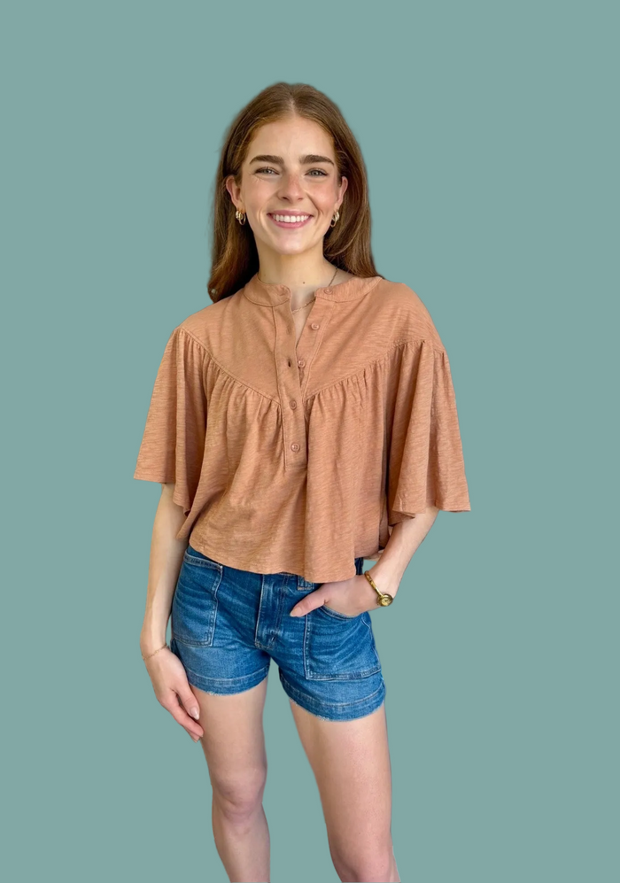 Bohemian Henley Blouse