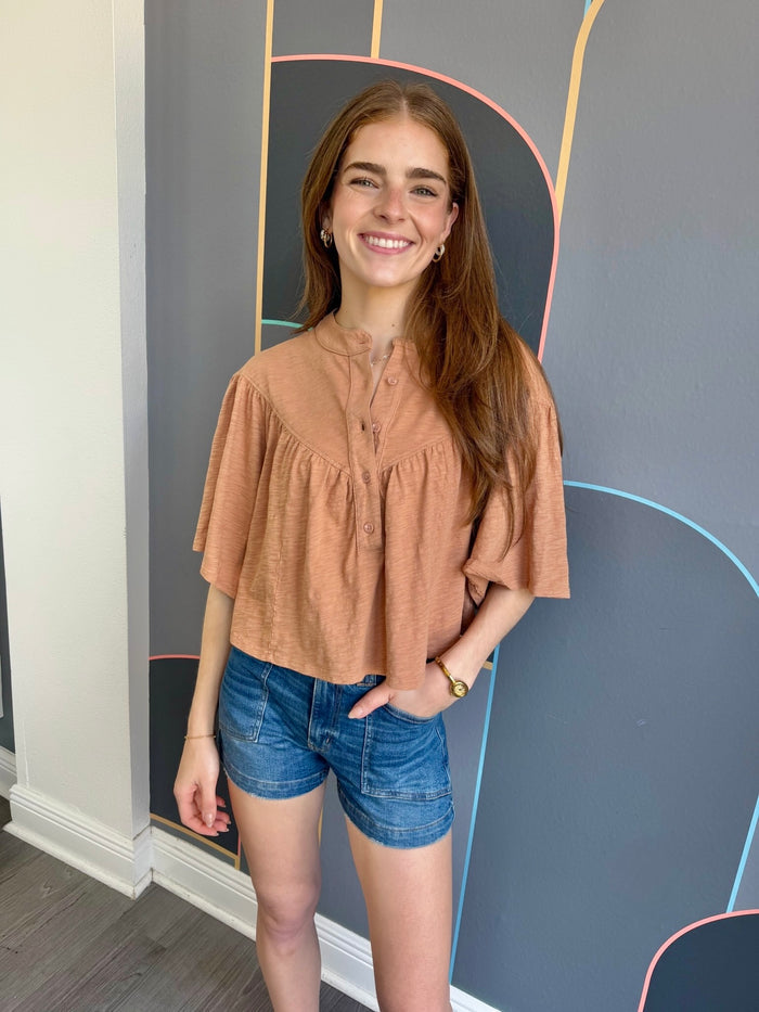 Bohemian Henley Blouse