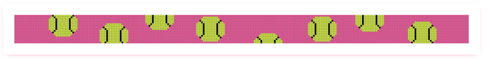 Bouncing Tennis Ball on Pink Dog Collar