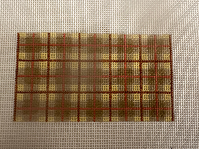 Brown and Yellow Plaid Insert