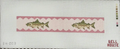 Brown Trout Key Fob - Pink