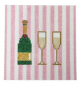 Champagne Pink Stripes Coaster
