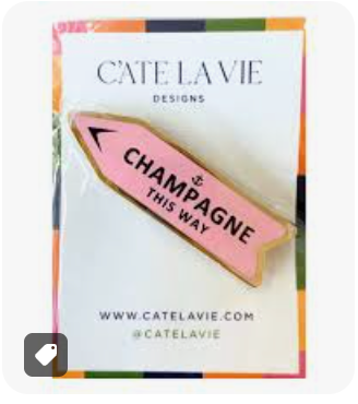 Champagne This Way Needleminder