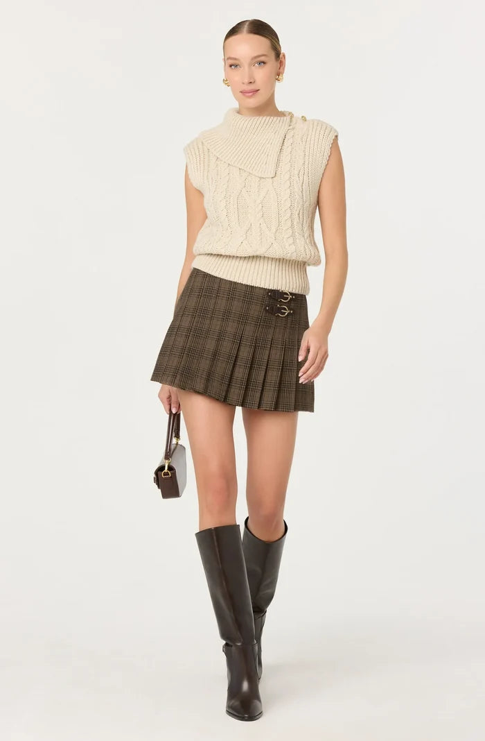 Chantel Pleated Mini Skirt