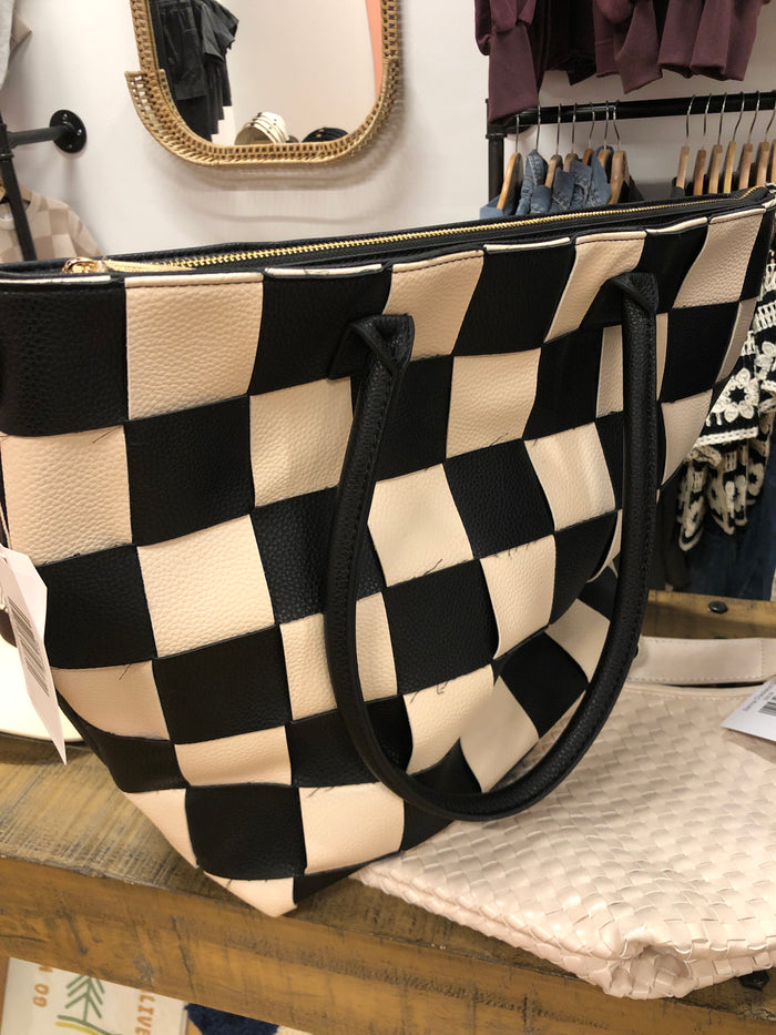 Checkmate Black Tote