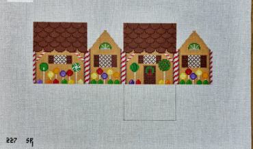 Chocolate Wafers and Lollipops 3D Gingerbread House