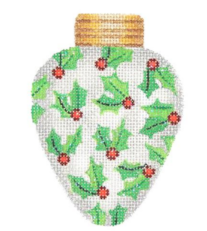 Christmas Light - Silver with Holly