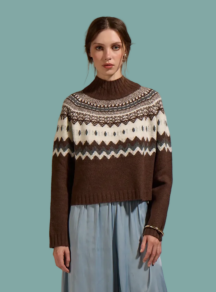 Cinnamon Turtleneck Sweater