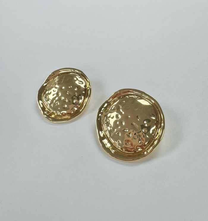Circle Button Earring