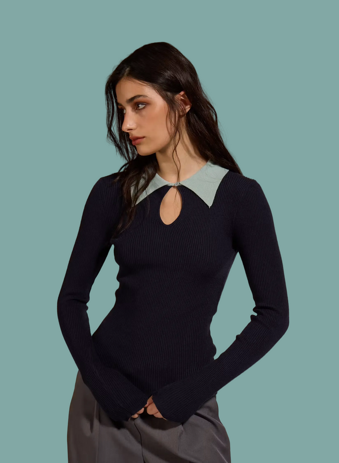 Clash Knit Polo