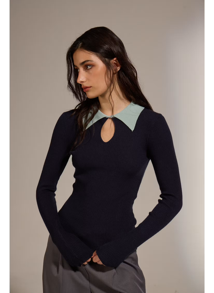 Clash Knit Polo