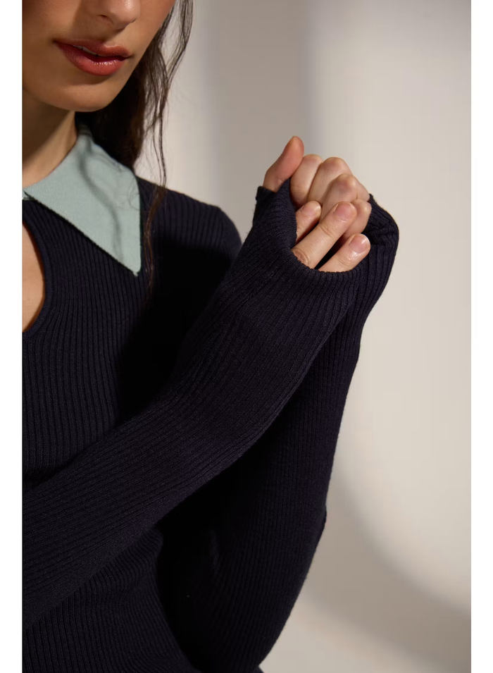 Clash Knit Polo